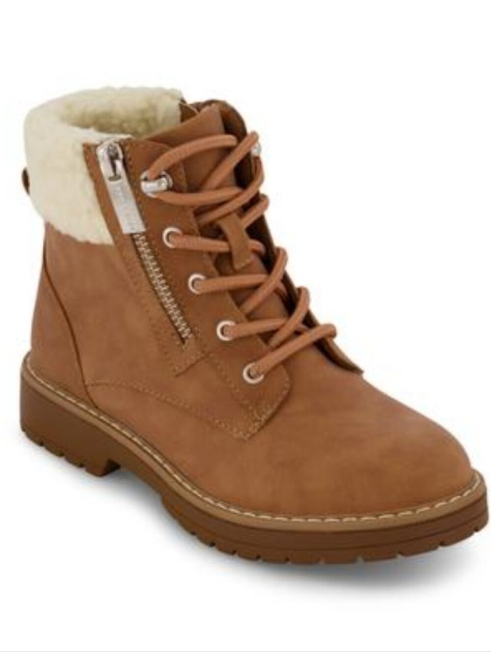 Marc Fisher Jade Zip Kids Hiker Boots Tan NIB Size 11 Mommy and Me. Gift